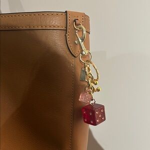 Gold Hardware Dice Bag Charm